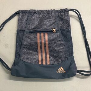 Adidas Gray and Copper unisex Sackpack